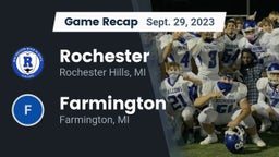 Recap: Rochester  vs. Farmington  2023