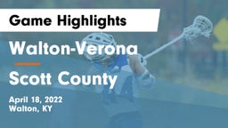 Walton-Verona  vs Scott County Game Highlights - April 18, 2022