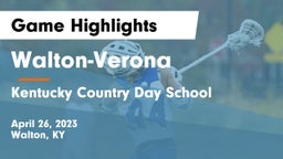 Walton-Verona  vs Kentucky Country Day School Game Highlights - April 26, 2023