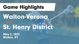 Walton-Verona  vs St. Henry District  Game Highlights - May 2, 2023