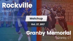 Matchup: Rockville vs. Granby Memorial  2017