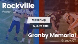 Matchup: Rockville vs. Granby Memorial  2019