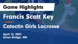 Francis Scott Key  vs Catoctin Girls Lacrosse Game Highlights - April 13, 2023