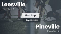 Matchup: Leesville vs. Pineville  2016