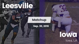 Matchup: Leesville vs. Iowa  2016