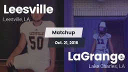 Matchup: Leesville vs. LaGrange  2016
