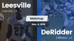 Matchup: Leesville vs. DeRidder  2016