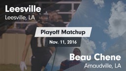 Matchup: Leesville vs. Beau Chene  2016