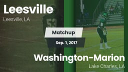 Matchup: Leesville vs. Washington-Marion  2017