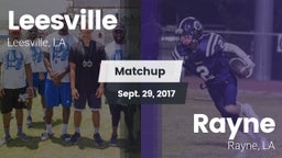 Matchup: Leesville vs. Rayne  2017