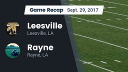 Recap: Leesville  vs. Rayne  2017