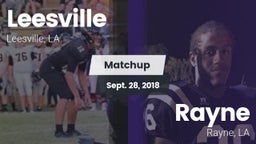 Matchup: Leesville vs. Rayne  2018