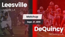 Matchup: Leesville vs. DeQuincy  2019