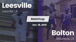 Matchup: Leesville vs. Bolton  2019