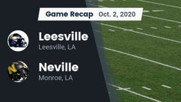 Recap: Leesville  vs. Neville  2020