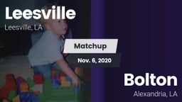 Matchup: Leesville vs. Bolton  2020