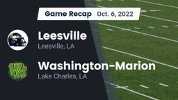 Recap: Leesville  vs. Washington-Marion  2022