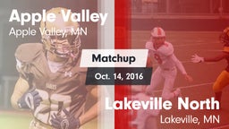 Matchup: Apple Valley vs. Lakeville North  2016