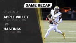 Recap: Apple Valley  vs. Hastings  2016