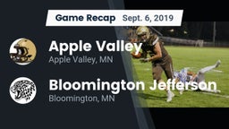 Recap: Apple Valley  vs. Bloomington Jefferson  2019