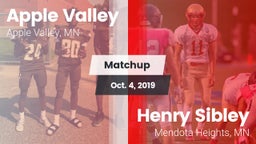 Matchup: Apple Valley vs. Henry Sibley  2019