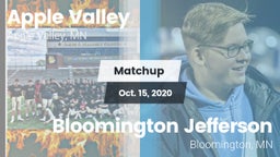 Matchup: Apple Valley vs. Bloomington Jefferson  2020