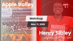 Matchup: Apple Valley vs. Henry Sibley  2020