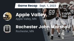 Recap: Apple Valley  vs. Rochester John Marshall  2023