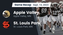 Recap: Apple Valley  vs. St. Louis Park  2023