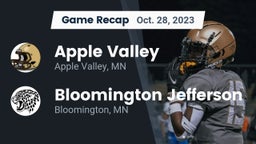 Recap: Apple Valley  vs. Bloomington Jefferson  2023