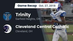 Recap: Trinity  vs. Cleveland Central Catholic 2018