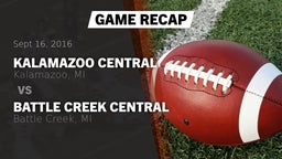 Recap: Kalamazoo Central  vs. Battle Creek Central  2016