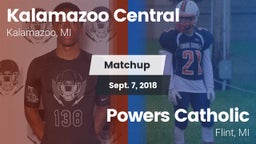 Matchup: Kalamazoo Central vs. Powers Catholic  2018
