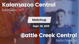 Matchup: Kalamazoo Central vs. Battle Creek Central  2018