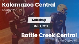 Matchup: Kalamazoo Central vs. Battle Creek Central  2019