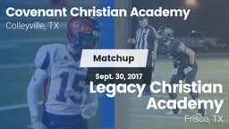 Matchup: Covenant Christian vs. Legacy Christian Academy  2017