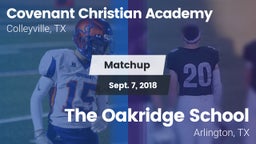 Matchup: Covenant Christian vs. The Oakridge School 2018