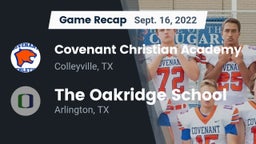 Recap: Covenant Christian Academy vs. The Oakridge School 2022