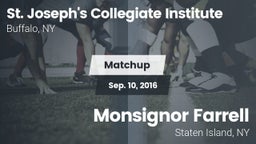 Matchup: St. Joseph's Collegi vs. Monsignor Farrell  2016