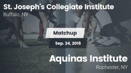Matchup: St. Joseph's Collegi vs. Aquinas Institute  2016