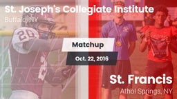 Matchup: St. Joseph's Collegi vs. St. Francis  2016