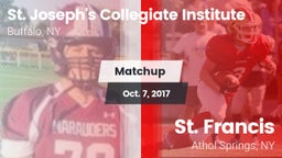 Matchup: St. Joseph's vs. St. Francis  2017