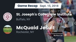 Recap: St. Joseph's Collegiate Institute vs. McQuaid Jesuit  2018