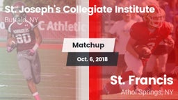 Matchup: St. Joseph's vs. St. Francis  2018