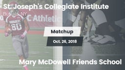 Matchup: St. Joseph's vs. Mary McDowell Friends School 2018