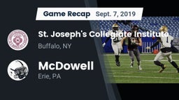 Recap: St. Joseph's Collegiate Institute vs. McDowell  2019