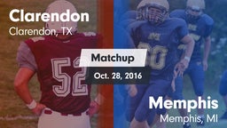 Matchup: Clarendon vs. Memphis  2016