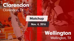 Matchup: Clarendon vs. Wellington  2016