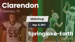 Matchup: Clarendon vs. Springlake-Earth  2017