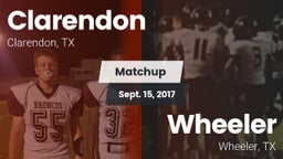 Matchup: Clarendon vs. Wheeler  2017